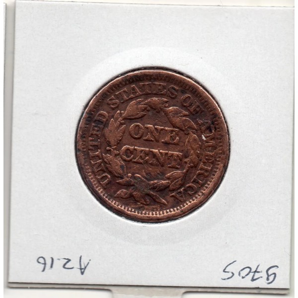 Etats Unis 1 cent 1847 B, KM.67 Coronet head