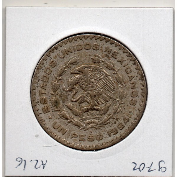 Mexique 1 Peso 1964 TTB, KM.459 Jose Maria Morelos y Pavon
