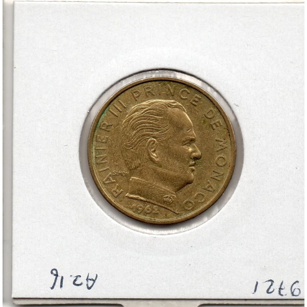 Monaco Rainier III 50 centimes 1962 Sup, Gad.148
