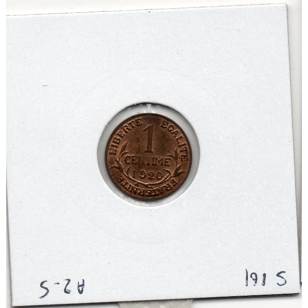 1 centime Dupuis 1920 Sup-, France pièce de monnaie