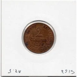 2 centimes Dupuis 1914 Sup, France pièce de monnaie