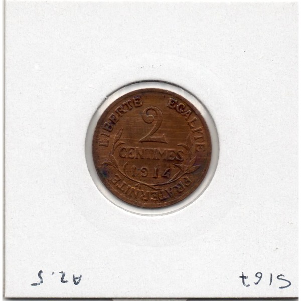 2 centimes Dupuis 1914 Sup, France pièce de monnaie
