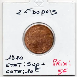2 centimes Dupuis 1914 Sup+, France pièce de monnaie