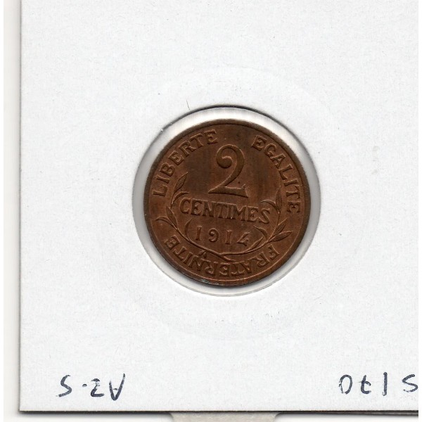 2 centimes Dupuis 1914 Sup+, France pièce de monnaie