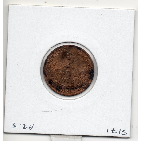 2 centimes Dupuis 1908 Sup+, France pièce de monnaie