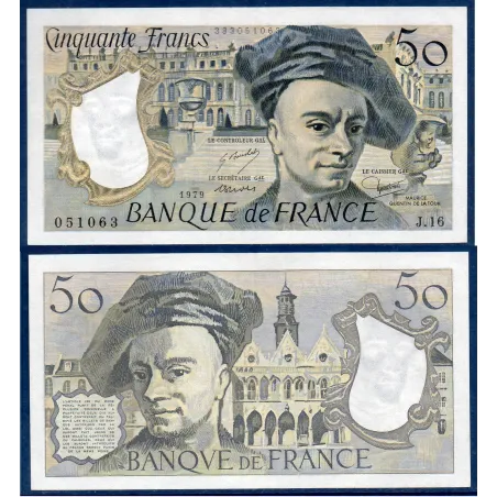 50 Francs Quentin, Spl, 1979 Billet de la banque de France