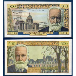 500 Francs Victor Hugo, Sup+, 30.10.1958 Billet de la banque de France