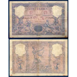 100 Francs Bleu et Rose, B, 26.2.1891 Billet de la banque de France