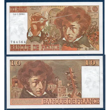 10 Francs Berlioz, Spl, 6.7.1978 Billet de la banque de France