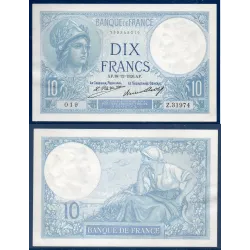 10 Francs Minerve, Sup+, 18.12.1926 Billet de la banque de France