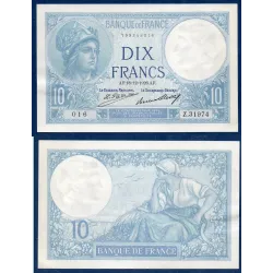 10 Francs Minerve, Sup+, 18.12.1926 Billet de la banque de France
