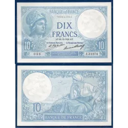10 Francs Minerve, Sup+, 18.12.1926 Billet de la banque de France