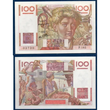 100 Francs Jeune Paysan, Spl, 21.11.1946 Billet de la banque de France