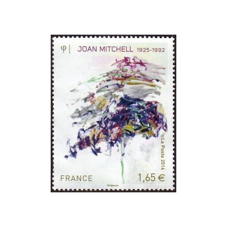 Timbre France Yvert No 4849 Joan Mitchell, peinture sans titre
