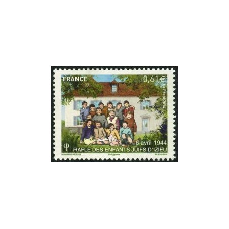 Timbre France Yvert No 4852 La rafle d'Izieu