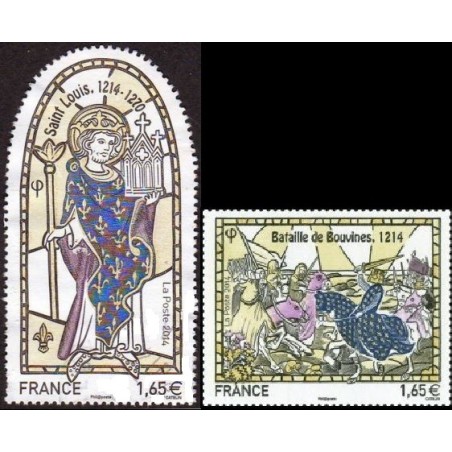 Timbre France Yvert No 4857-4858 Grandes Heures de l'Histoire