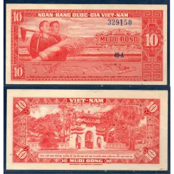 Viet-Nam Sud P.5, Sup Billet de 10 dong 1962 Paysans