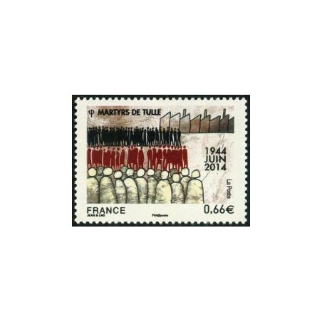 Timbre France Yvert No 4865 Martyrs de Tulle