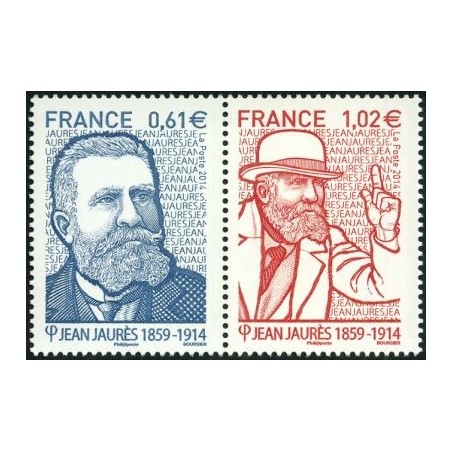 Timbre France Yvert No 4869-4870 Jean Jaures
