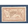 Timbre France Yvert No 120 Type Merson 50c Brun et Gris neuf * avec charnière