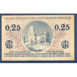 Arras 25 centimes, TTB, 31.12.1923 Pirot 13.3, Billet de la chambre de Commerce