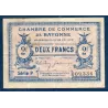 Bayonne 2 francs, TB, 22.5.1916 Pirot 21.36, Billet de la chambre de Commerce