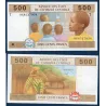 Afrique Centrale Pick 106Td pour le Congo, neuf Billet de 500 Francs CFA 2002 Ecole