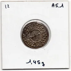 Denier de Courgeon Charles II le Chauve (843-877) pièce de monnaie Carolingienne