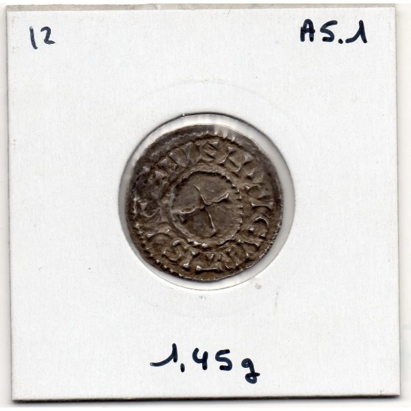 Denier de Courgeon Charles II le Chauve (843-877) pièce de monnaie Carolingienne