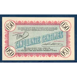 Cette/Sète 50 centimes, Spl, 11.8.1915 Pirot 41.4 Billet de la chambre de Commerce