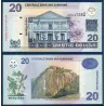 Suriname P.159b, neuf Billet de 20 Dollars 1.11.2004 Voltzberg