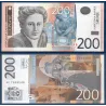 Serbie P.42a, neuf Billet de 200 Dinara 2005 Nadezda Petrovic