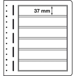 feuilles LB, 6 compartiments, 190x37 mm