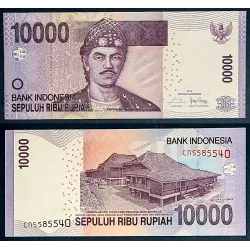 Indonésie P.150g, neuf Billet de 10000 Rupiah 2015 Mahmud Badaruddun