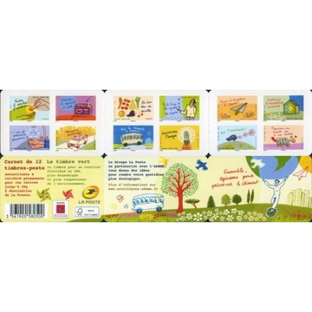 Carnet Commemoratif Yvert No BC965 Environnement, Ensemble agissons pour l'avenir