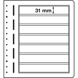 feuilles LB, 7 compartiments, 190x31 mm