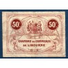 Libourne 50 centimes, TB, 12.5.1917 Pirot 72.18 Billet de la chambre de Commerce