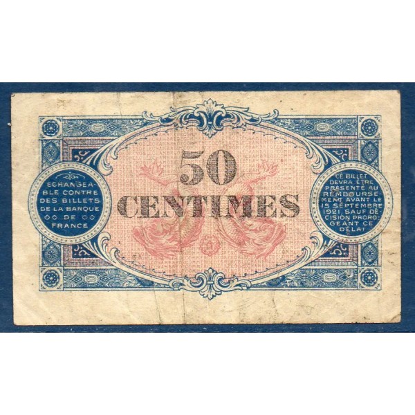 Grenoble 50 centimes, TB, 14.9.1916 Pirot 63.5 Billet de la chambre de Commerce