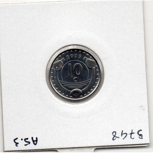 Curacao 10 cents 2025 FDC, fleur d'oranger