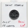 Saint-Martin, Sint Maarten 25 cents 2025 FDC, fleur d'oranger