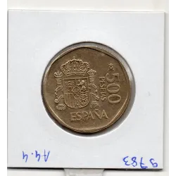 Espagne 500 pesetas 1989 Sup, KM 831 Juan Carlos et Sofia