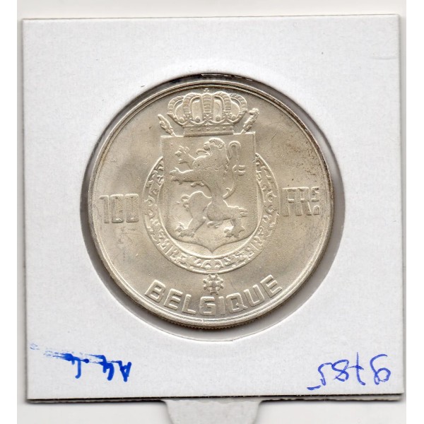 Belgique 100 Francs 1950 en Francais Sup, KM.138 4 rois