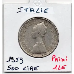 Italie 500 Lire 1959 TTB, KM.98 caravelles