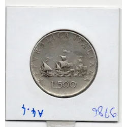 Italie 500 Lire 1959 TTB, KM.98 caravelles