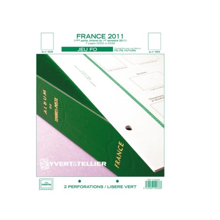 2014 2ème semestre FRANCE FO liseré vert Yvert et Tellier