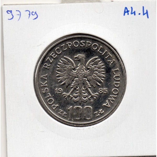 Pologne 100 Zlotych 1985 Spl, KM.Y157 Hopital pour femme
