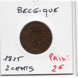 Belgique 2 centimes 1875 en français TTB, KM.35 Lion