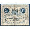 Libourne 2 francs, B, 16.6.1921 Pirot 72.37 Billet de la chambre de Commerce