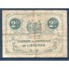 Libourne 2 francs, TB, 12.3.1920 Pirot 72.31 Billet de la chambre de Commerce
