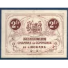 Libourne 2 francs, TTB, 20.6.1918 Pirot 72.27 Billet de la chambre de Commerce